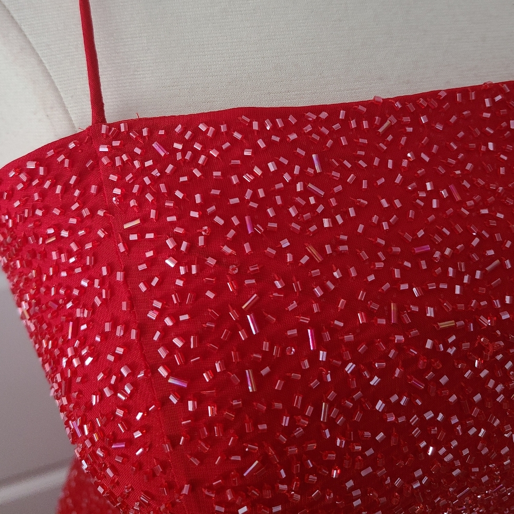 Elegant Red Prom Dress - Picture 2 of 6